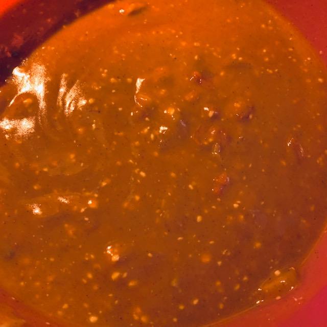 The bowl of sauce is so good.