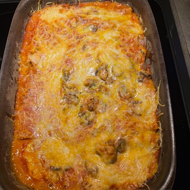 The enchiladas came out delicious!