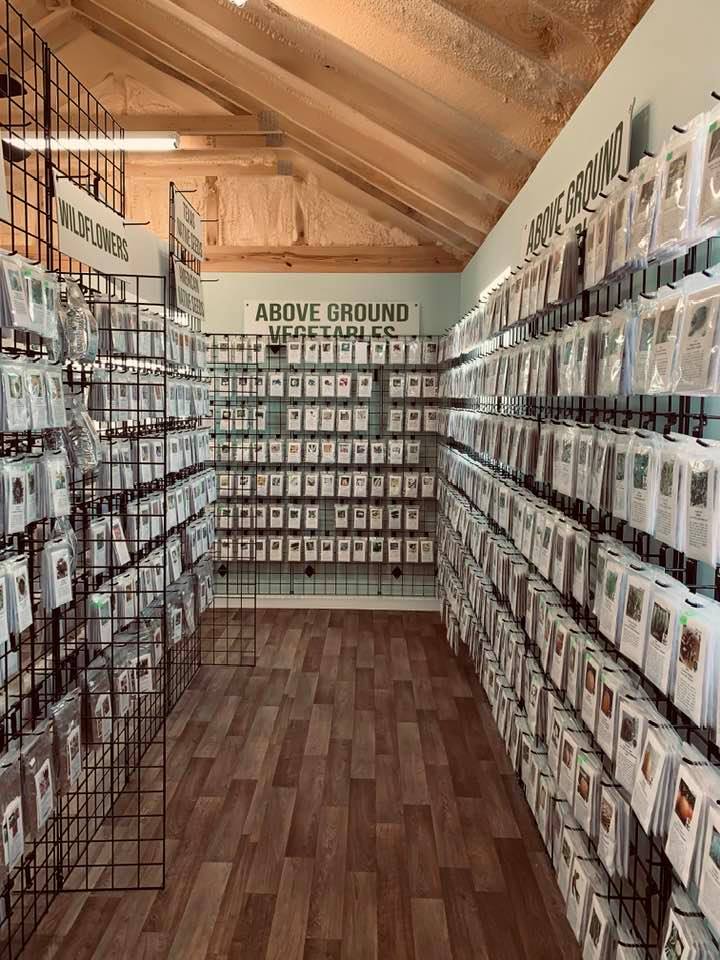 This is just a small section of our Farm Store showing some seed displays. Come visit our store soon.