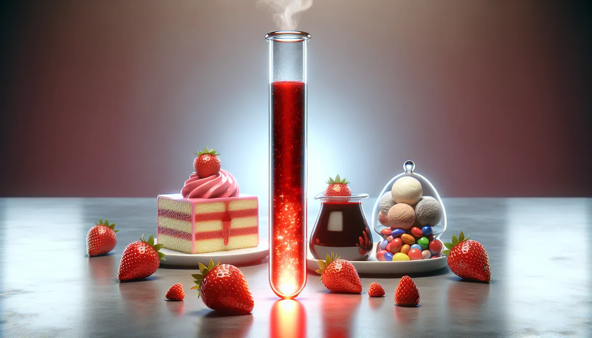 Artificial flavors in our foods can include strawberry flavoring. In my opinion, most of the fake strawberry does not taste right.