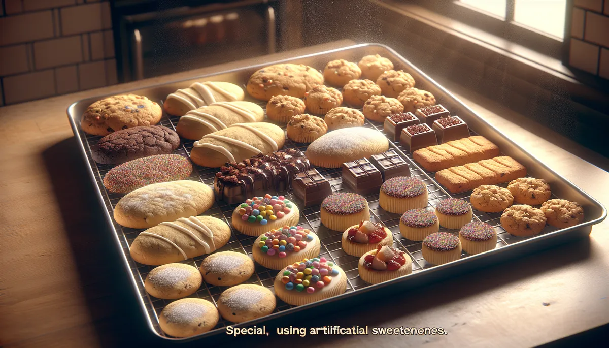 Artificial sweeteners in our food include those in sugar free cookies.