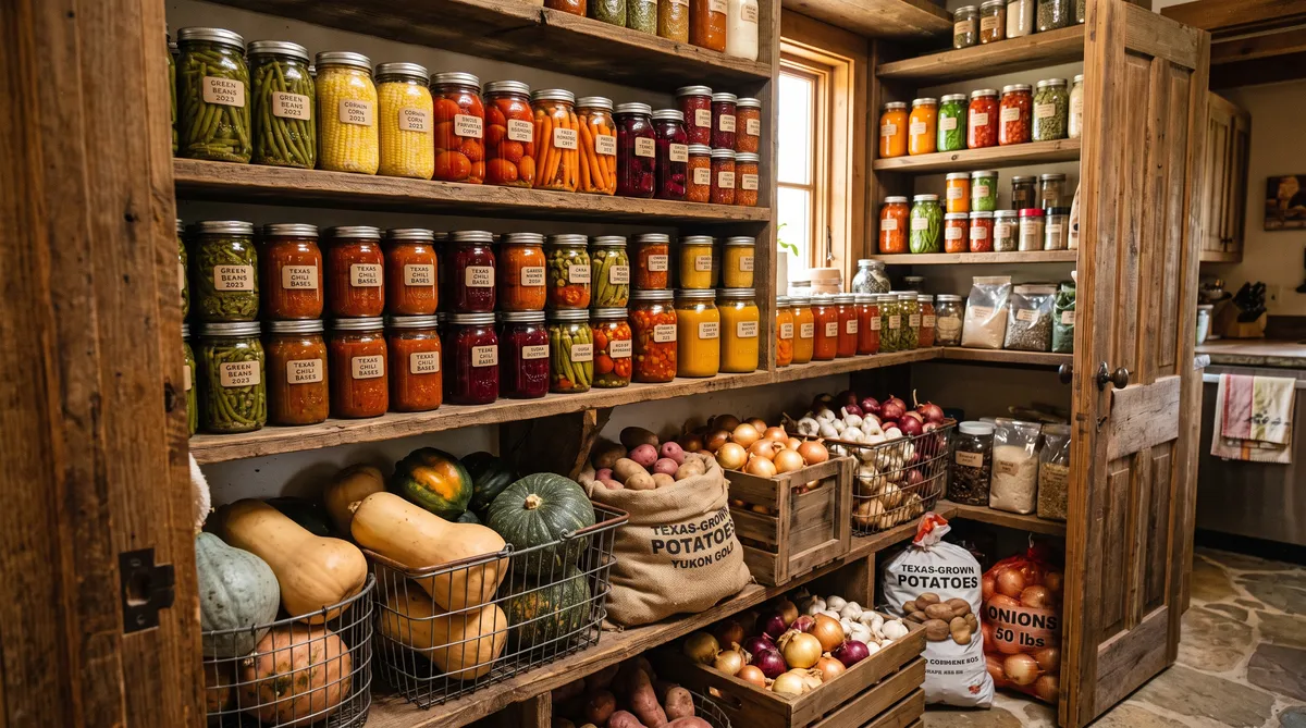 My grandparents, who gardened a lot, had a root cellar that was stocked like this every fall. They lived in NY so they did  not garden in the fall, just in the summer.