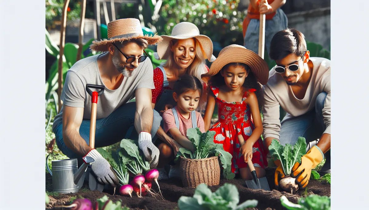 Grow turnips in a variety of colors like this family has done.