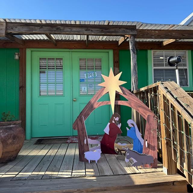 This nativity set is on the Farm Store porch. Come by and see it. We have some good Christmas gifts inside like an air fryer, homemade salsa, and Yellowstone hot/cold mugs. This nativity set is on the Farm Store porch. Come by and see it. We have some good Christmas gifts inside like an air fryer, homemade salsa, and Yellowstone hot/cold mugs.
