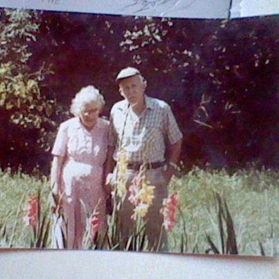 My maternal grandmother, Mildred Pitcher, pictured here with my grandfather, Floyd Pitcher, taught me how to make granny squares.