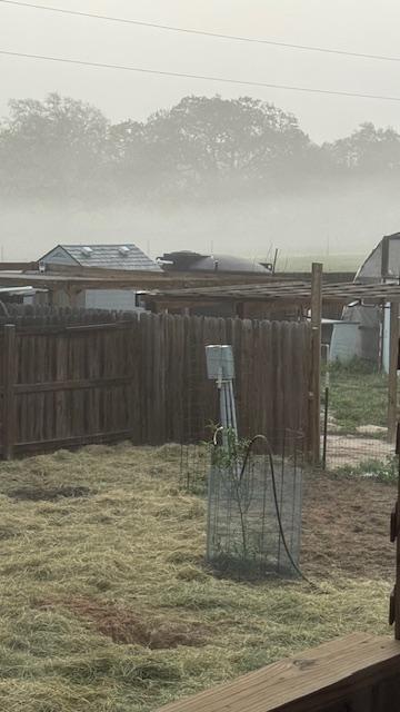 The fog is pretty thick this morning.