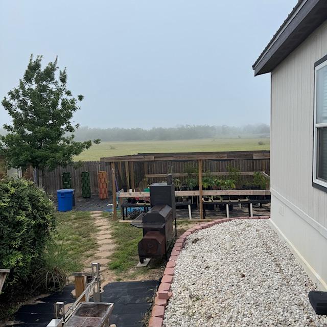 Skies were clear at 6:15am but an hour later, the fog moved in!