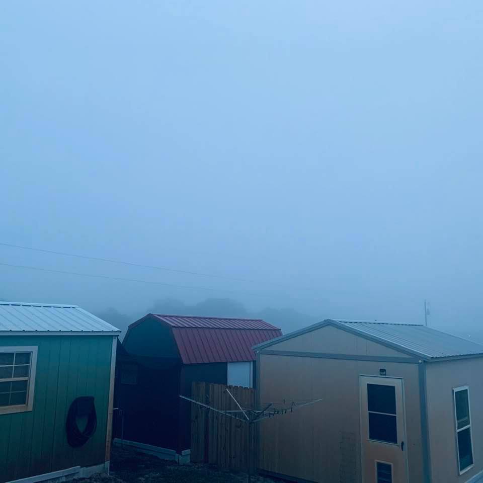 Fog came in pretty thick this morning.