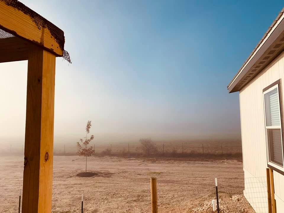 Fog stayed the entire day on Friday.