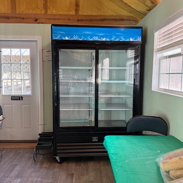 The big refrigerator is all cleaned out to go to Farm to Familia.