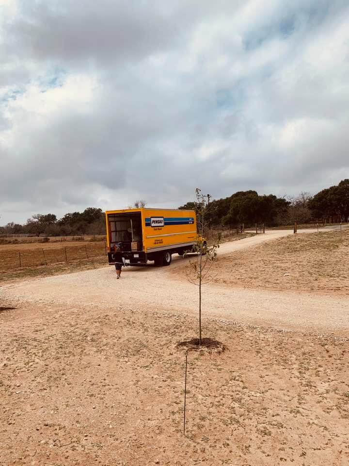 Furniture Row rented out a Penske truck to deliver our two tables and one lamp instead of using their own trucks.