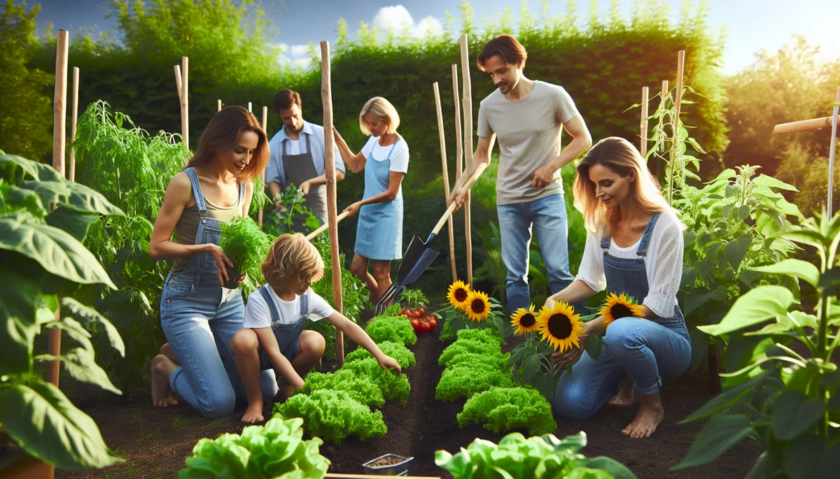 Invite extended family over to help and let them take some of the produce home with them.