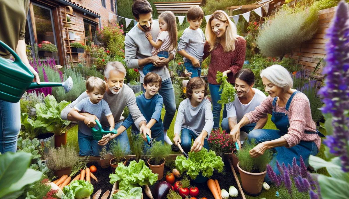 Get the whole family involved in gardening for wellness from grandma all the way down to toddlers.