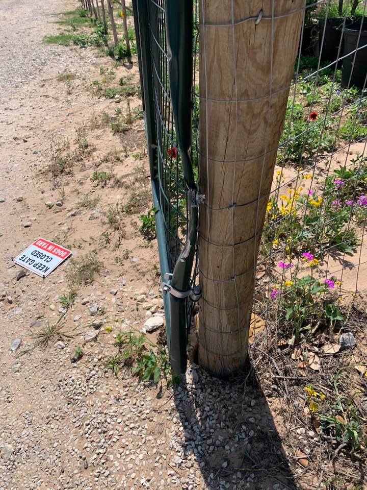 The FedEx driver who crushed our gate did not stick around to apologize. Instead, he drove off quickly.