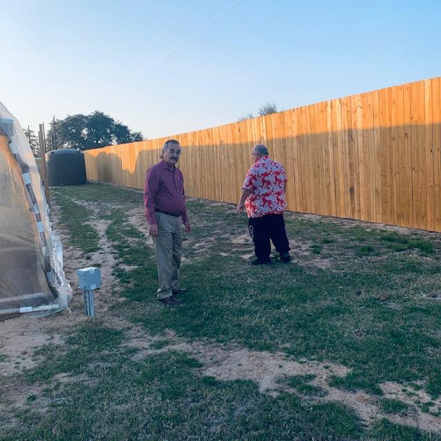 George and David out by the greenhouse after our 2021 taxes were figured out. We gave him a tour so he could see all of the changes. George and David out by the greenhouse after our 2021 taxes were figured out. We gave him a tour so he could see all of the changes.
