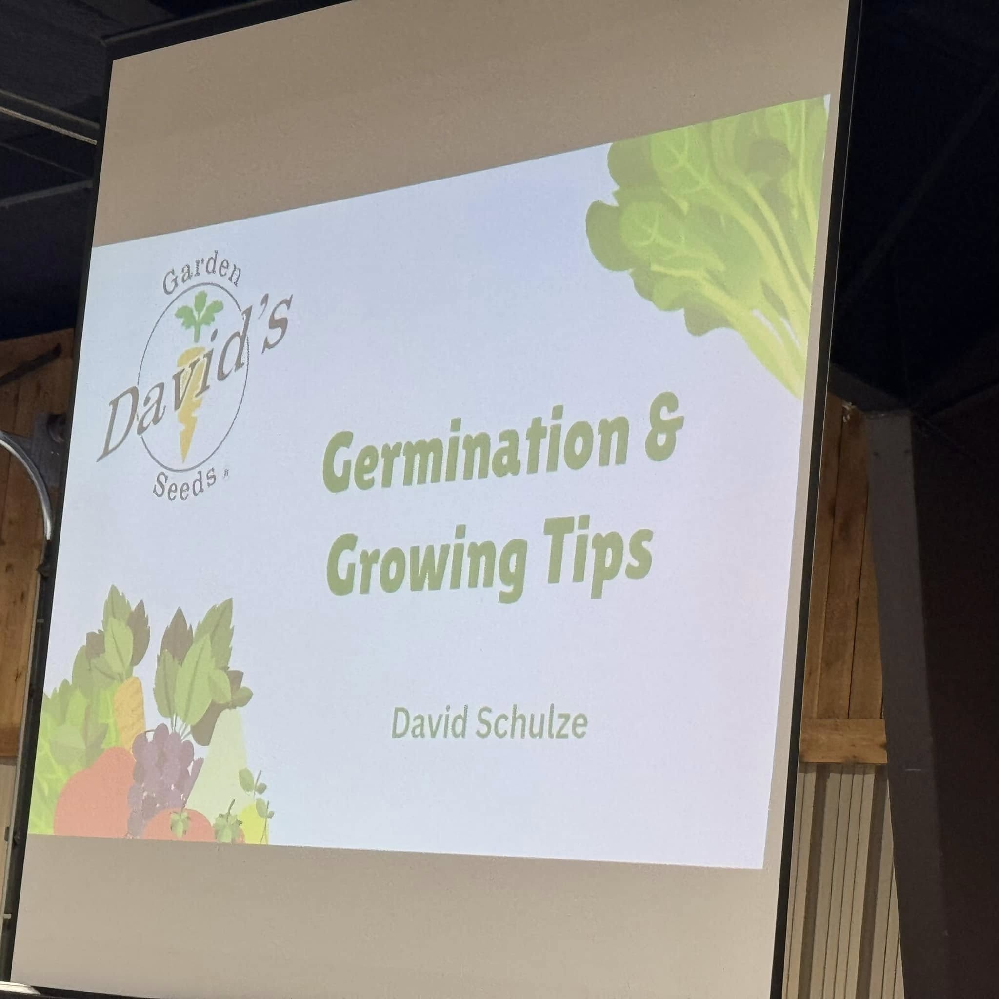 This slide was up during David's speech.