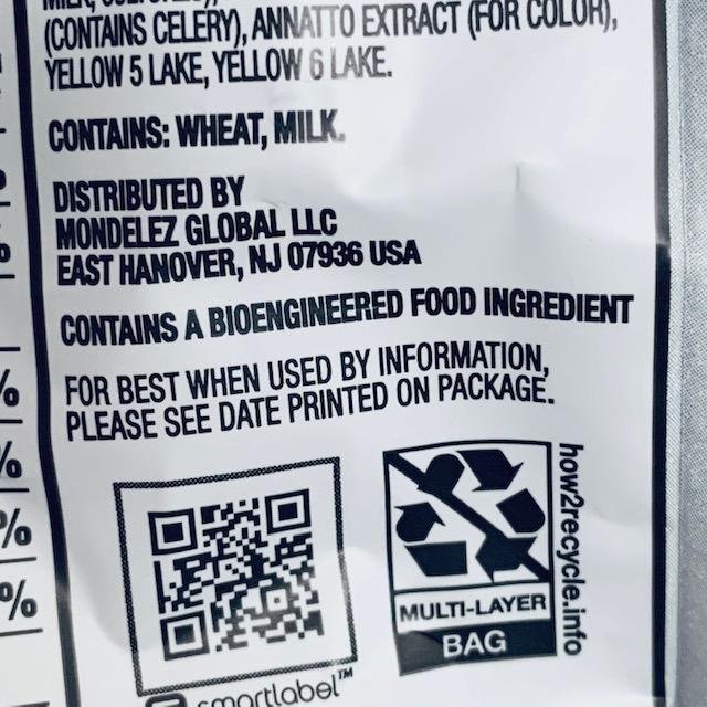 This is off of a Ritz chip bag. Note the wording: Contains a bioengineered food ingredient.