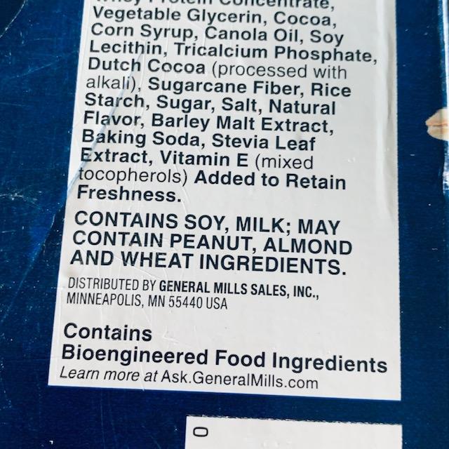 Here is another food label that says "contains bioengineered food ingredients".