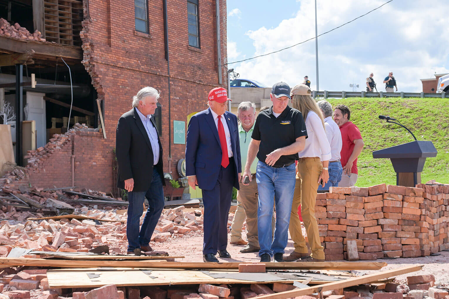 President Trump along with Franklin Graham and the Samaritan's Purse team were in Valdosta, GA earlier this week helping out.