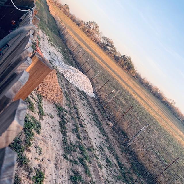 Some of the gravel that got delivered to us.