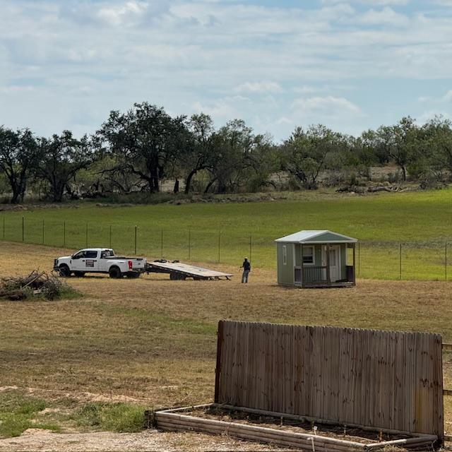 They dumped it off to put the shed on better but that was a huge mistake...