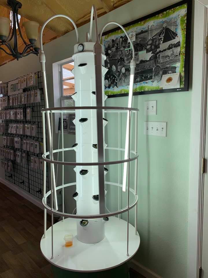 The new lights, the correct lights, on the grow tower look pretty cool and will let light shine on all of the plants. Problem is they would not send them for over two months.