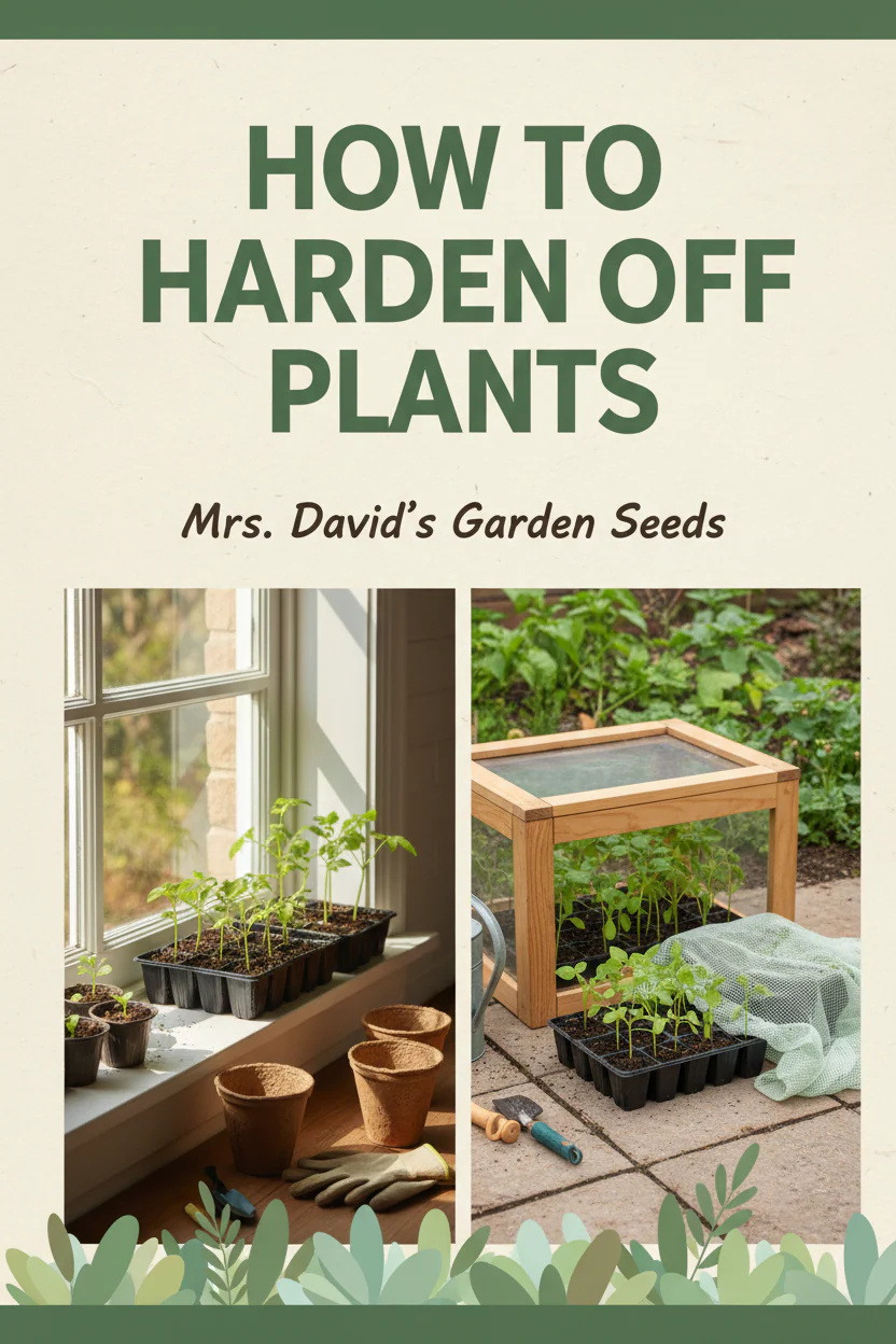 Don't forget to harden off plants before transplanting them to the garden