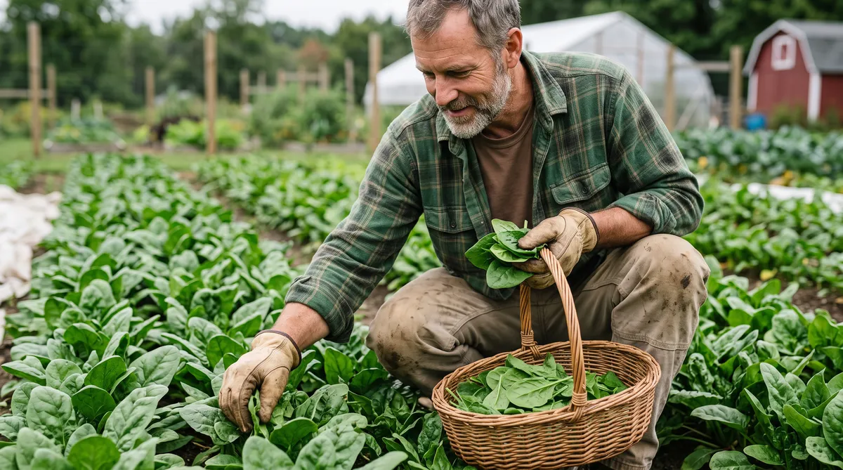 Grow spinach in your fall garden and you will get a wonderful harvest.