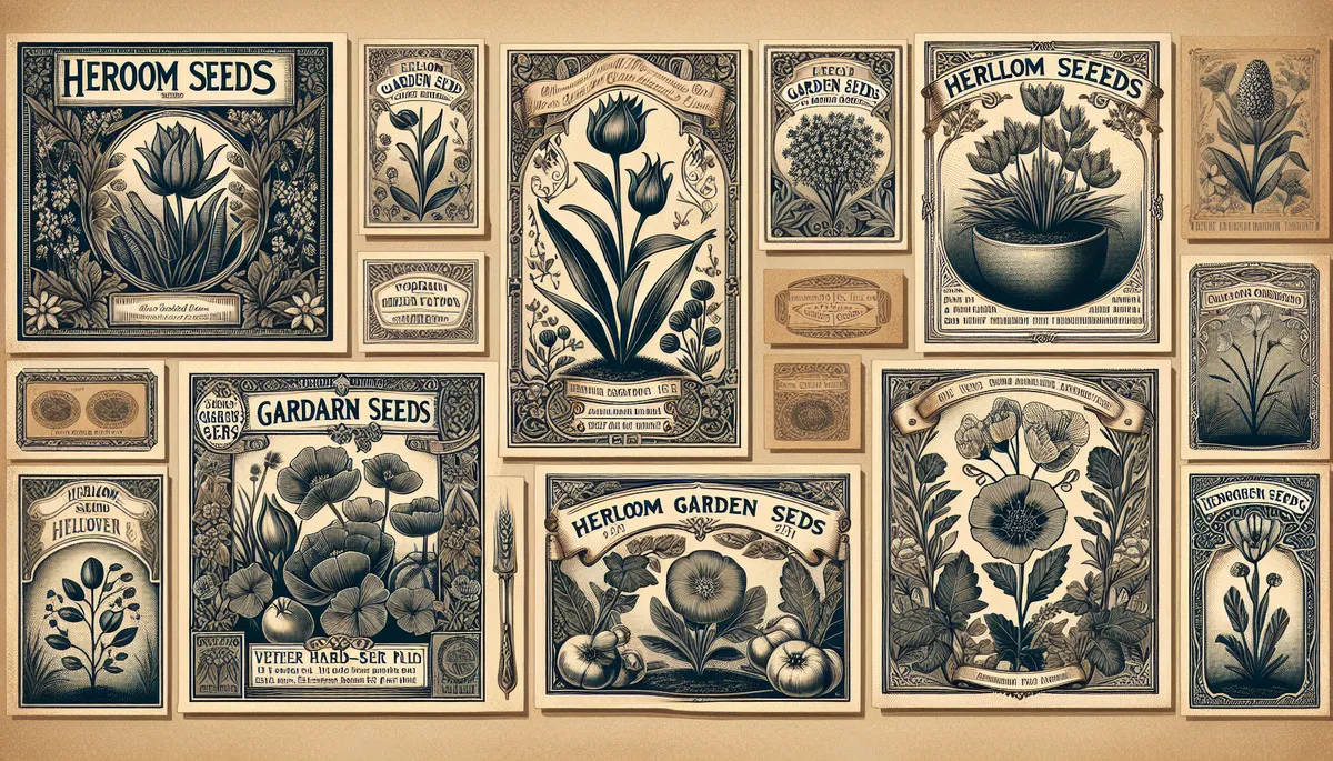 Looking back at old heirloom garden seeds packs is so interesting.