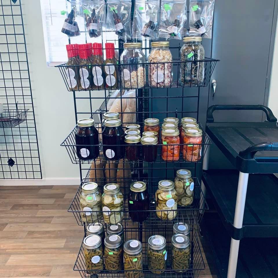 We have a lot of home canned food for sale in our store. The pickled beets are almost gone.