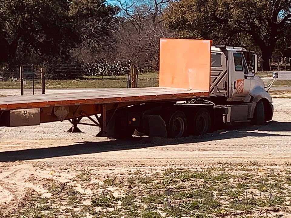 Home Depot truck got stuck in our new parking lot when he tried to back out and turn his wheels at the same time.