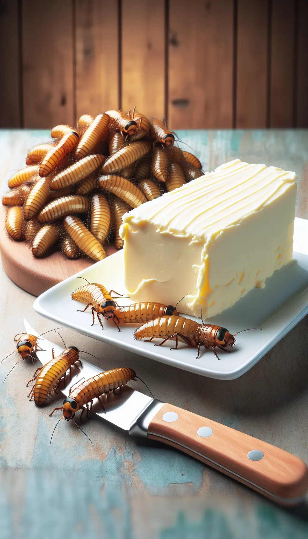 stick butter with larvae stick butter with larvae