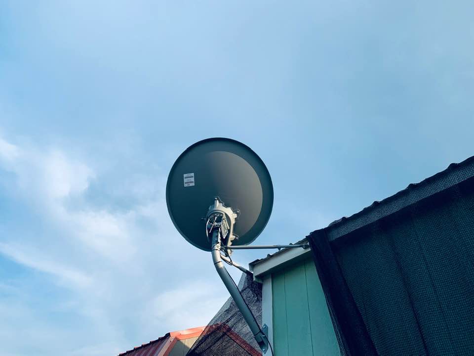 This dish is for internet, not TV.