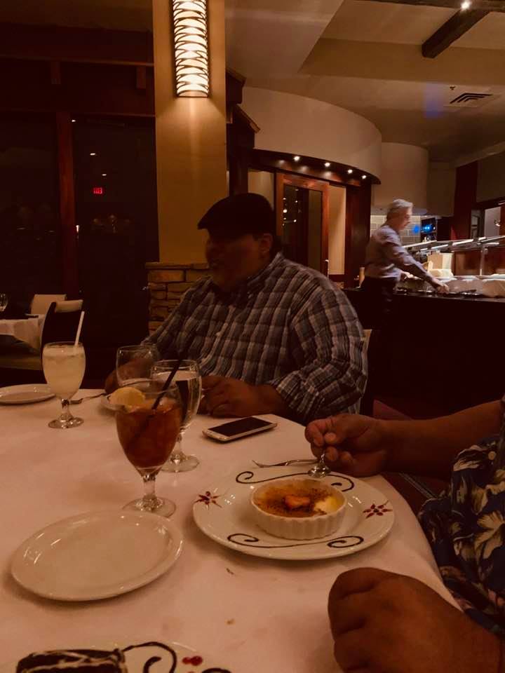 This is Jay, our Fulfillment manager at lunch during his birthday month.