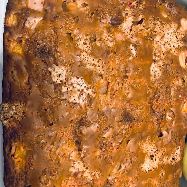 Jello Fruit Cocktail cake was very good.