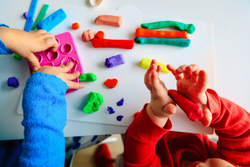 Give your kids something fun to do on a rainy afternoon. Make them some homemade clay!