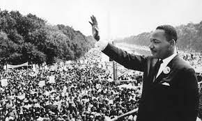 Dr. King giving his famous "I Have A Dream" speech.