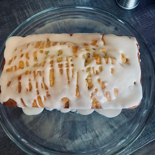 My lemon pound cake is so pretty. I cannot wait to dive in!