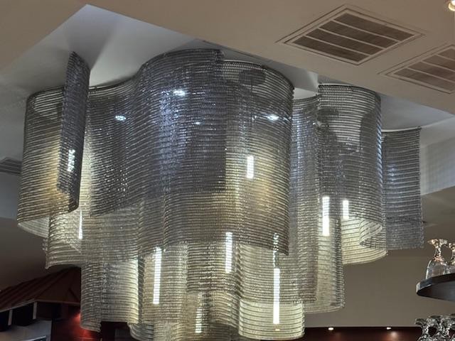 The lighting over the salad bar is huge and so pretty. The lighting over the salad bar is huge and so pretty.