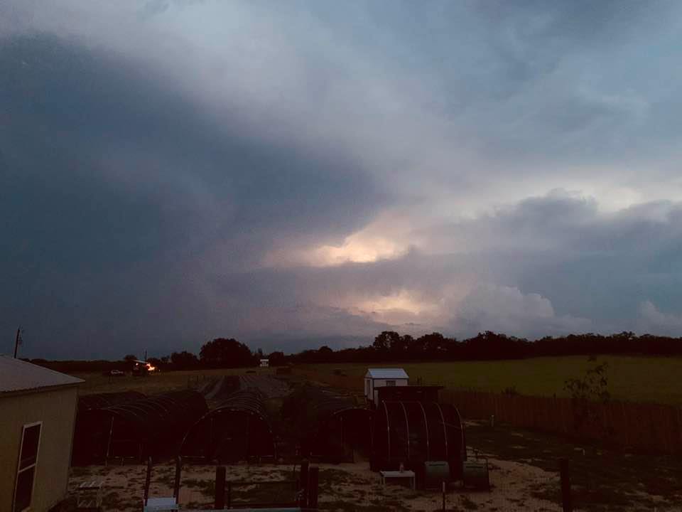 The lightning lit up the eastern sky last night. It was beautiful!