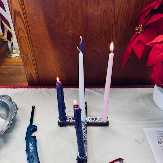 Today, we lit the third candle which is the pink candle also known as the joy candle.