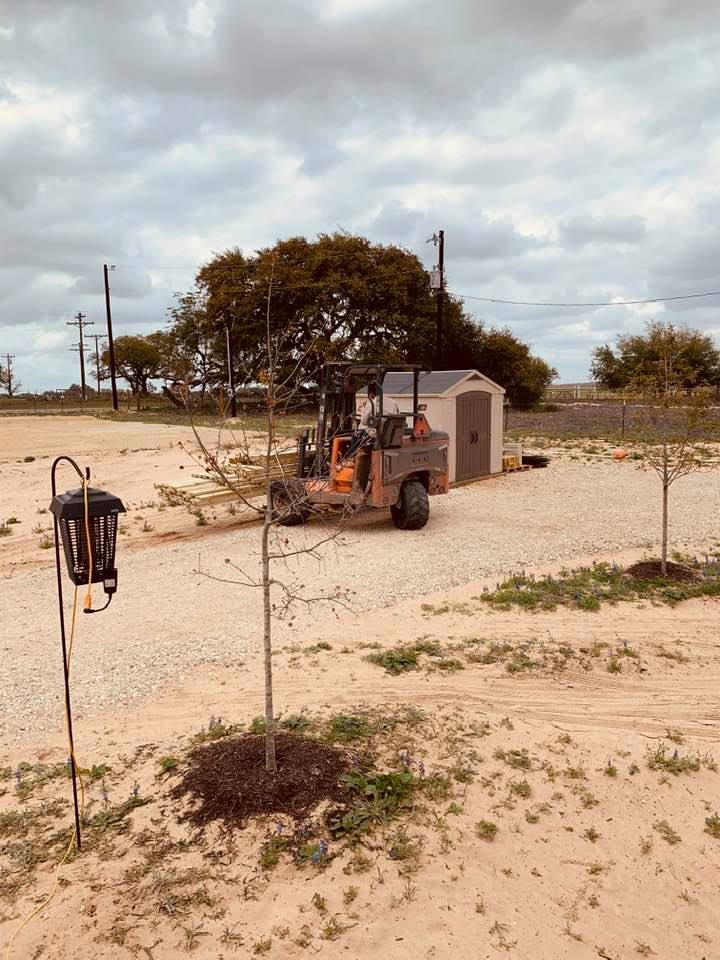 We got a load of wood for the store deck.