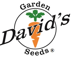 The logo for David's Garden Seeds®. Every time you see this, think of high quality Non-GMO seeds because that is what we provide.