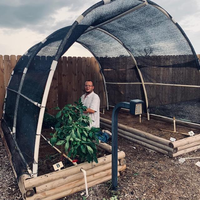 Matt spent most of the day planting seeds for the fall garden. We are growing greens and root crops.