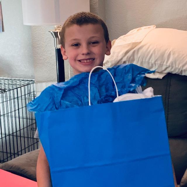 We celebrated Max turning 8 this evening. His birthday was a few weeks ago.