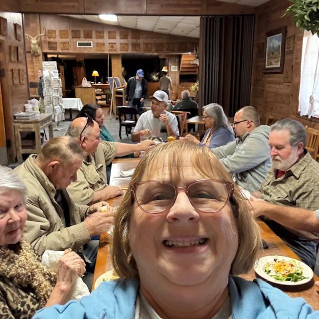 A selfie and our guests at Triple C.