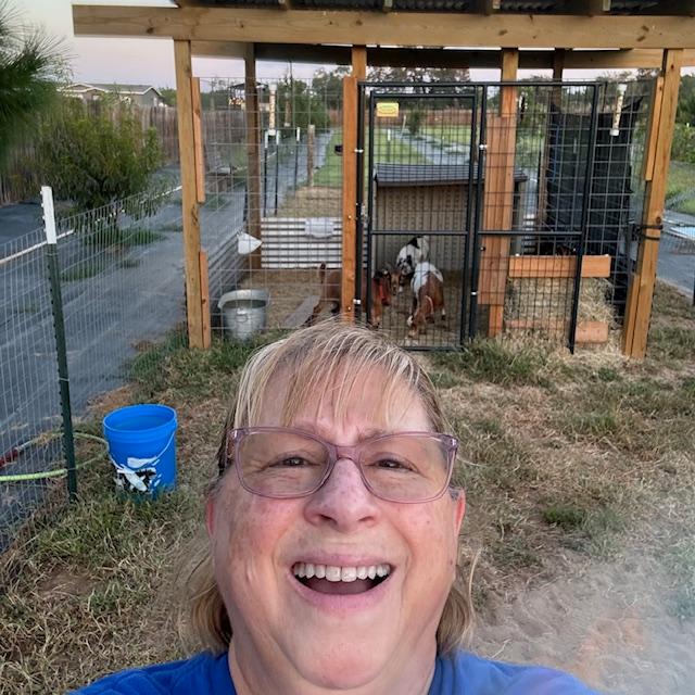 Me with the goats.