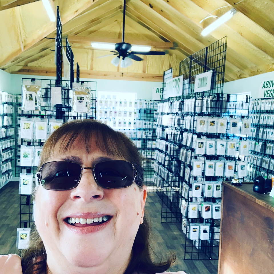 Me in the seed store taking another selfie.