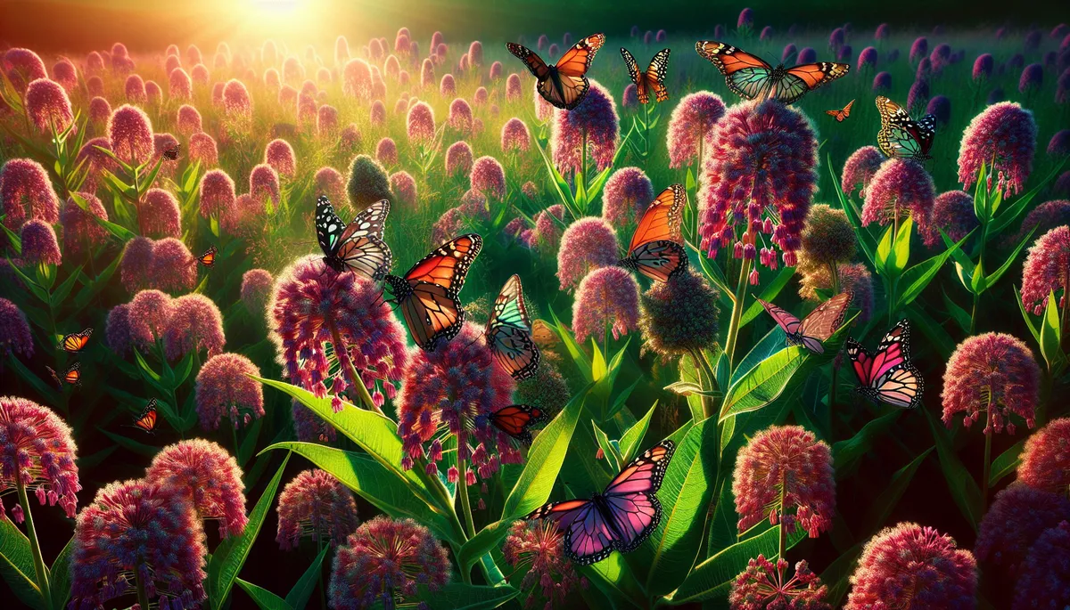 When you plant milkweed, you can expect the butterflies to come over.