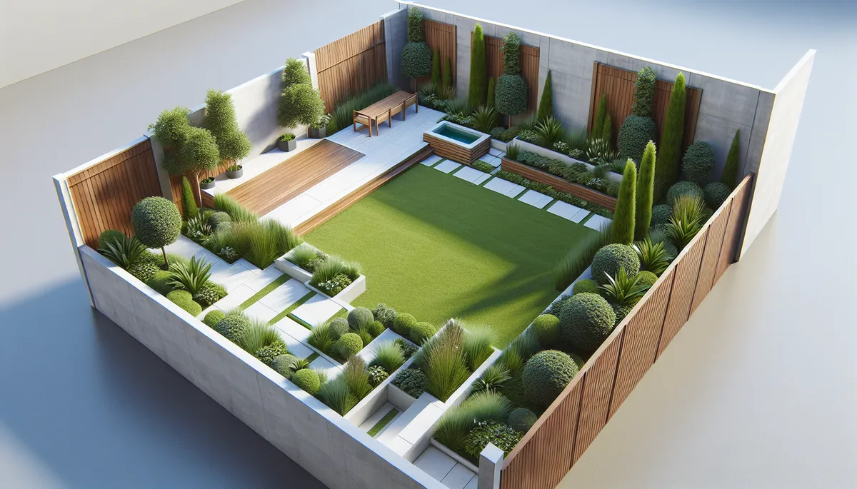 Here is a model of minimalist gardening at its finest. What do you think?